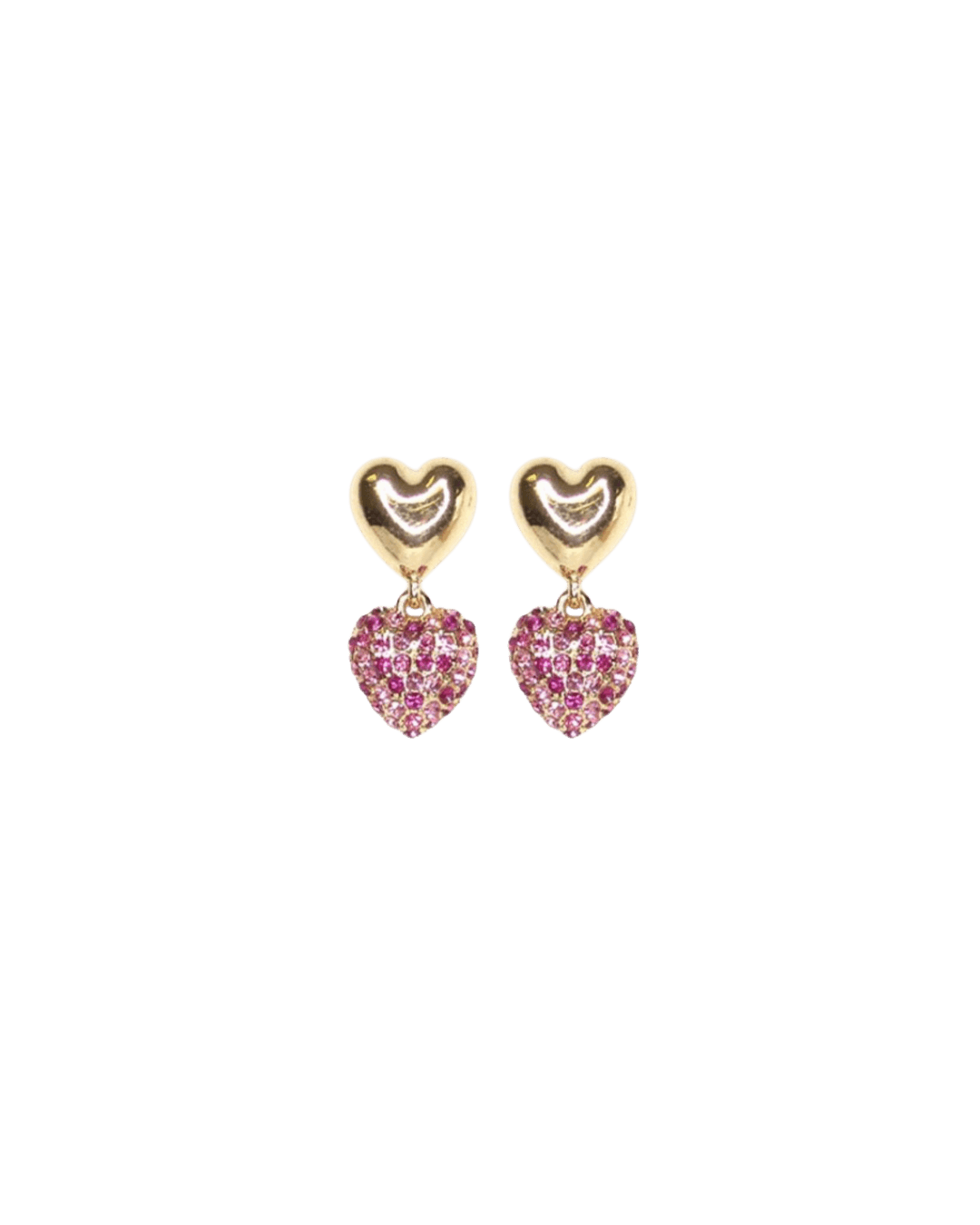 Pink Heart Earrings