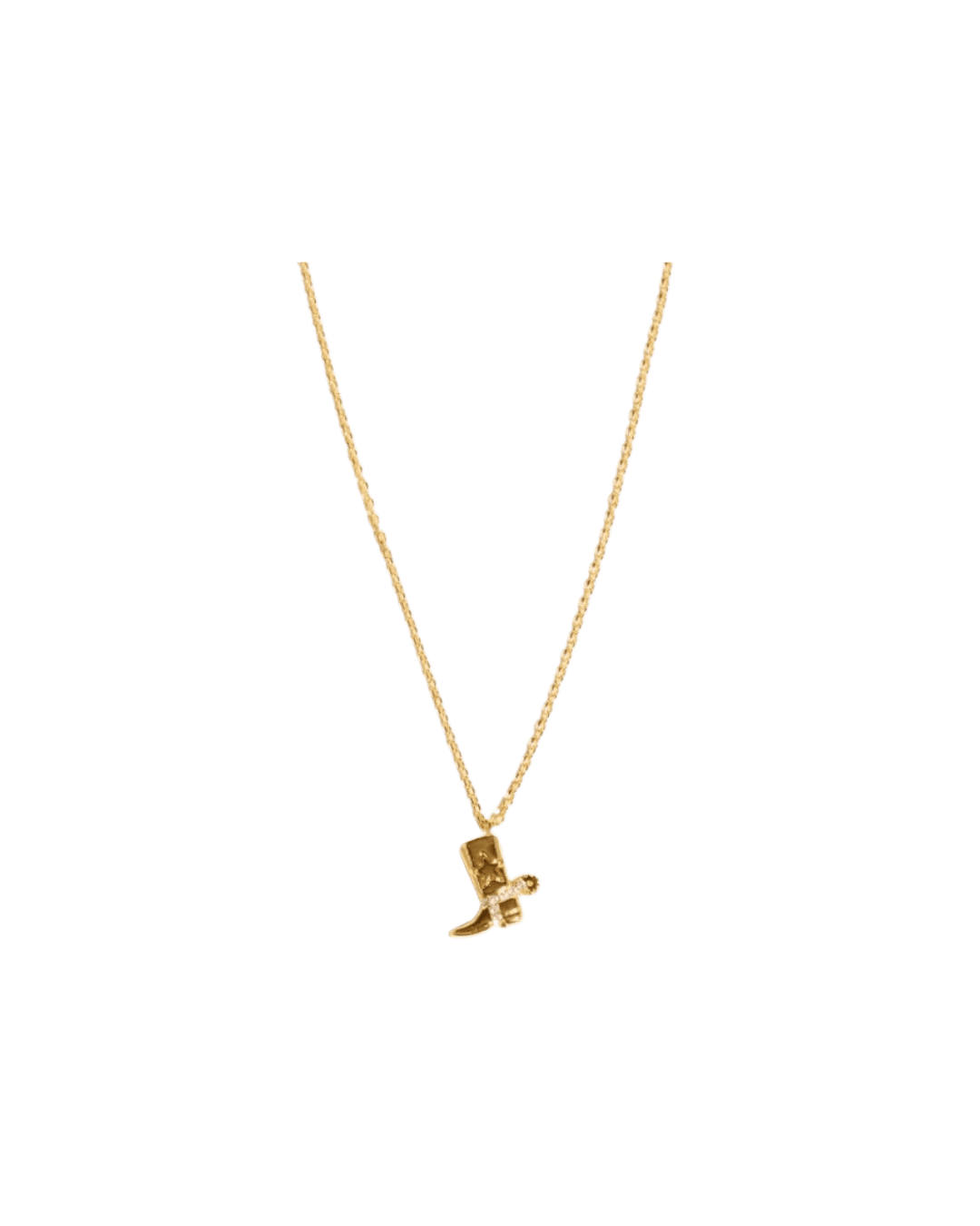 Mini Gold Boot Necklace