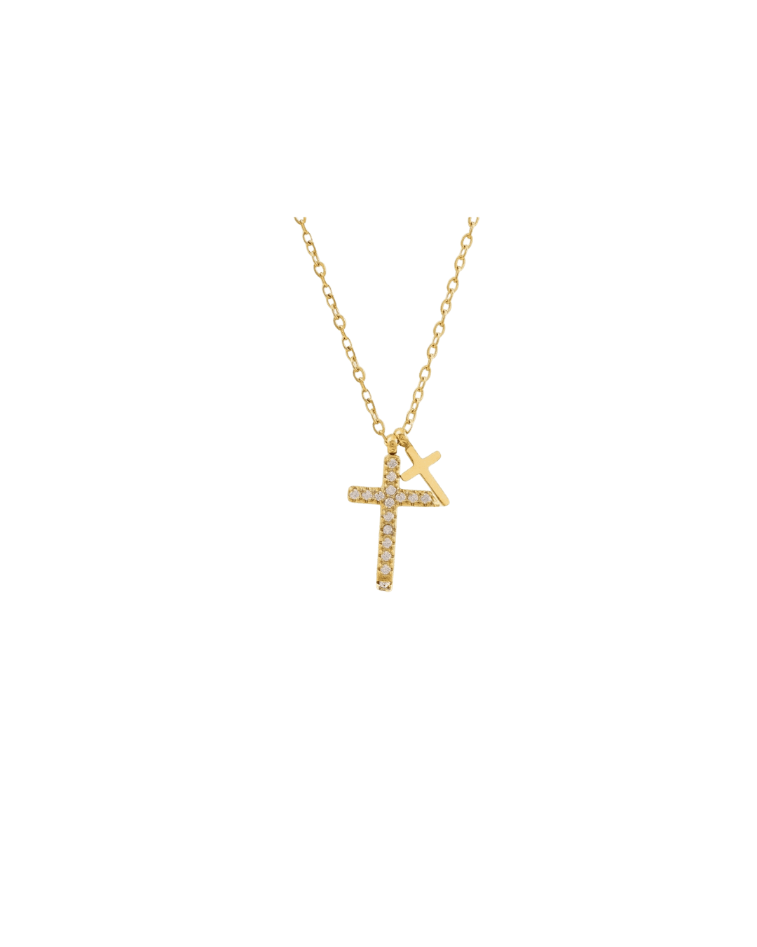 Double Cross Necklace