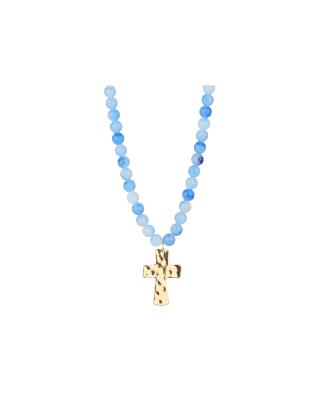 Blue Cross Necklace